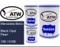 Preview: Mercedes-Benz, Black Opal Pearl, 189 / 9189: 500ml Lackdose + 500ml Klarlack + 250ml Härter - Set, von ATW Autoteile West.